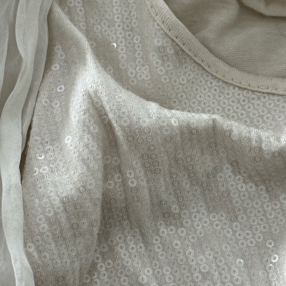 Carla Conti Cream Sequin Blouse - Picture 2 of 15